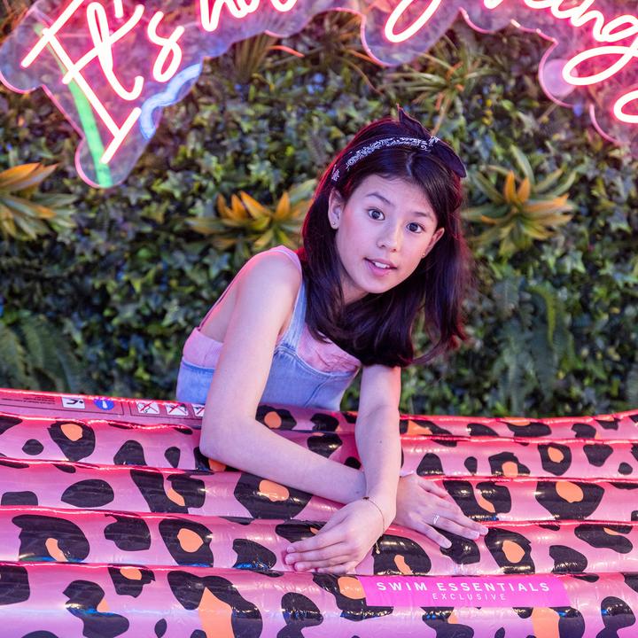 Produktbild Swim Essentials Luftmatratze Rose Gold Leopard