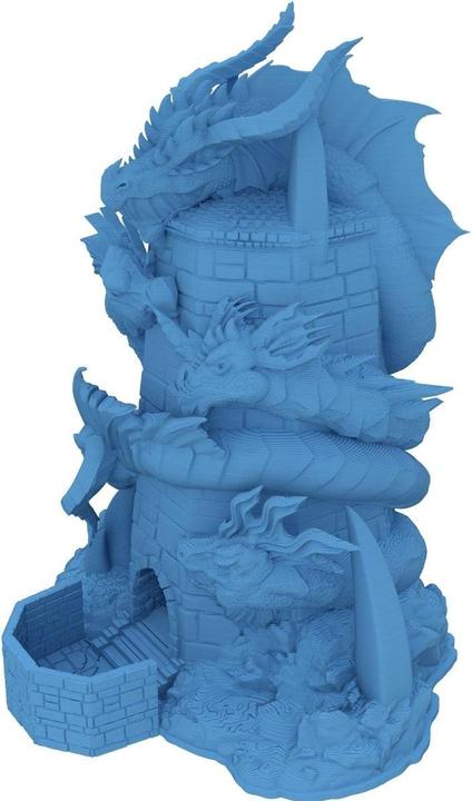 Produktbild Feldherr Fates End Würfelturm Tiamat himmelblau 3D gedruckt, modular (Kunststoff)
