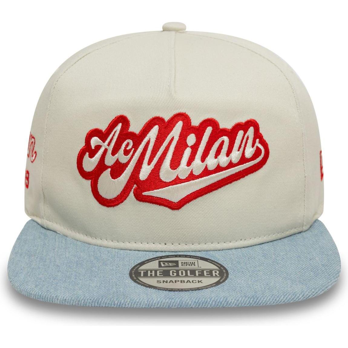Thumbnail - New Era, Cap, Golfer Snapback Cap DENIM AC Mailand, (One Size)