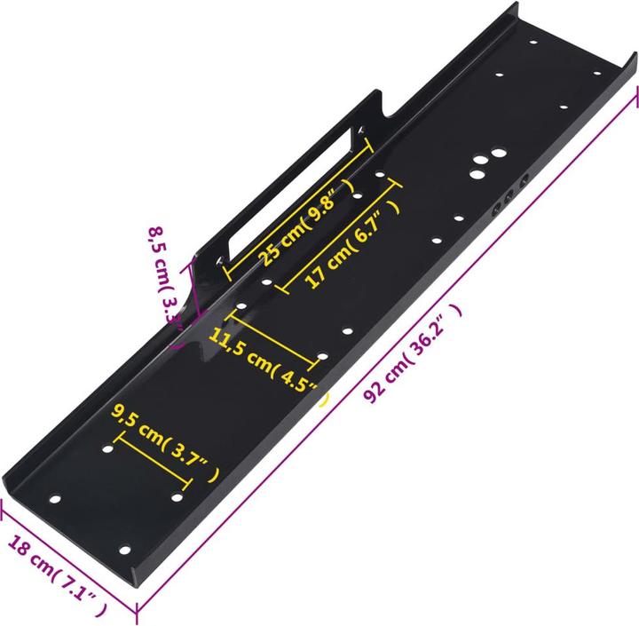 Produktbild vidaXL Montageplatte