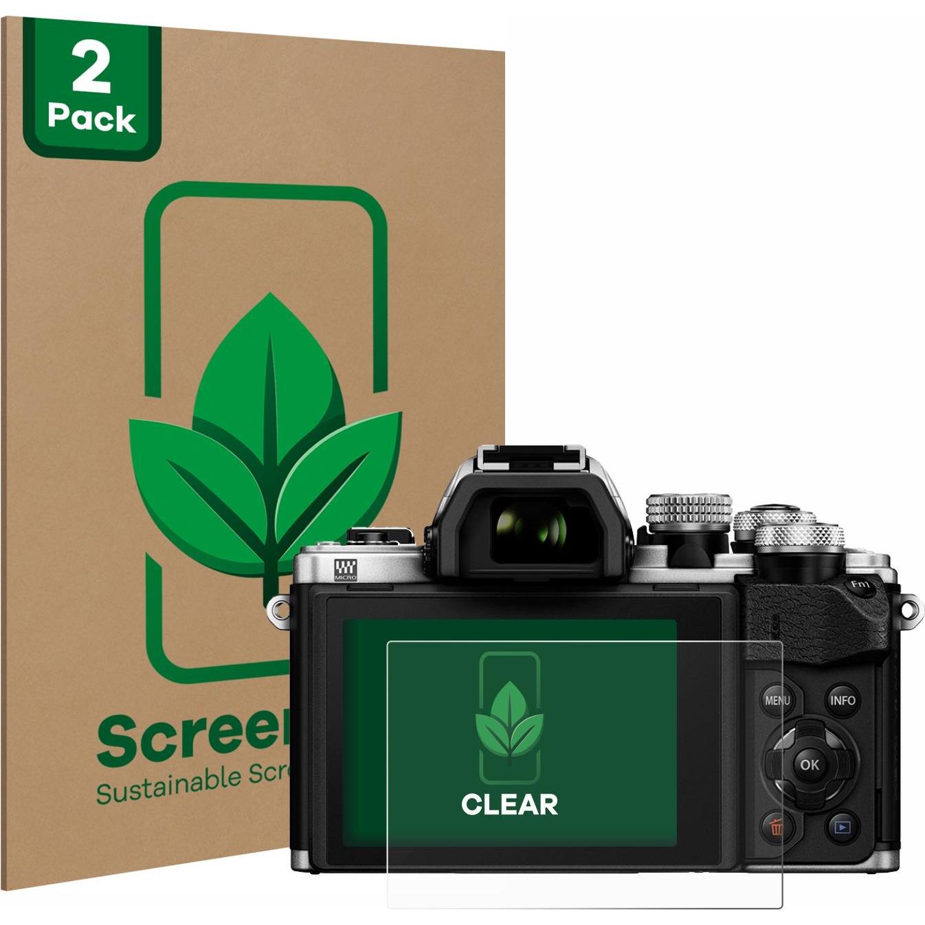 ScreenLeaf Schutzfolie nachhaltiger Displayschutz Displayschutzfolie Folie Klar Transparent (Displayschutz, OM-D E-M10 M...