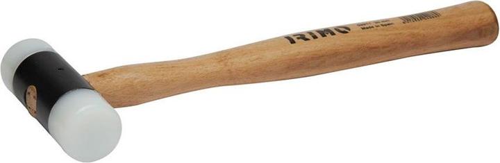 Irimo Mazzuola in gomma con testa in nylon, 28 mm, manico in legno (260 g)