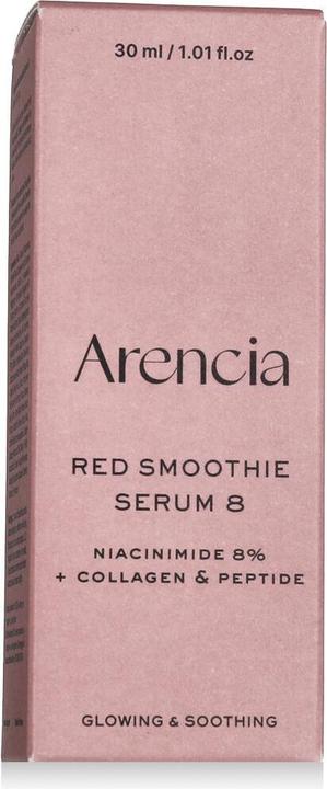 Immagine prodotto Arencia Red Collagen + Peptide Smoothie Serum with 8% Niacinamide and Vitamin C (30 ml)
