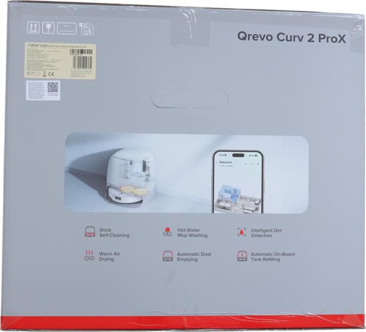 Actual product image Roborock Qrevo Curv 2 ProX (25000 Pa, Wiping pads (rotating))