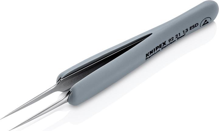 Image du produit Knipex Brucelles de précision avec poignées en caoutchouc ESD