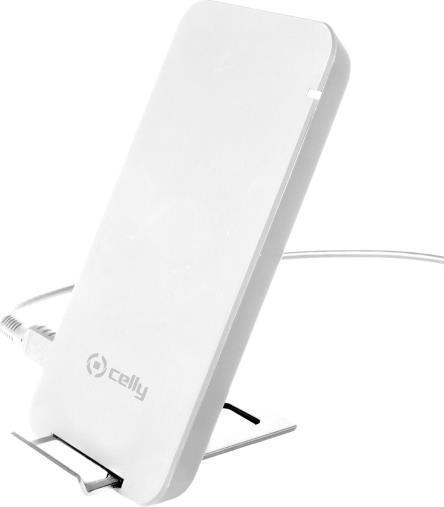 Celly WLFASTSTANDWH Caricabatterie per dispositivi mobili Bianco Interno (10 W)