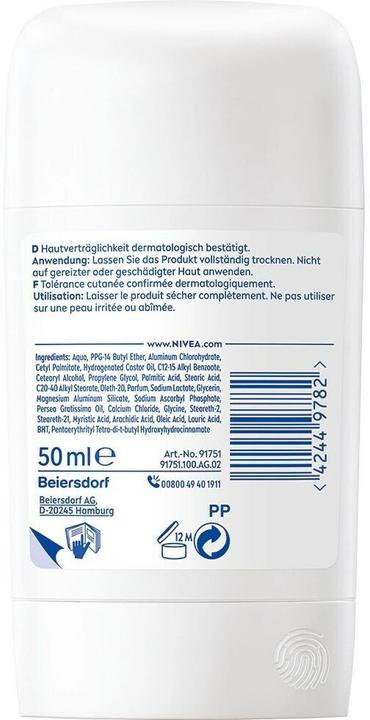 Produktbild NIVEA Derma Dry Control Stick (Stick, 50 ml)
