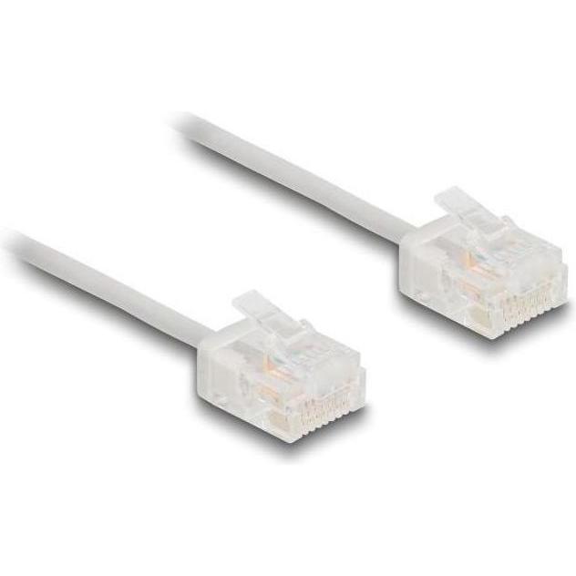 Thumbnail - Delock RJ45 Netzwerkkabel Cat.6 UTP Ultra Slim 2 m grau mit (U/UTP, CAT6, 2 m), Netzwerkkabel