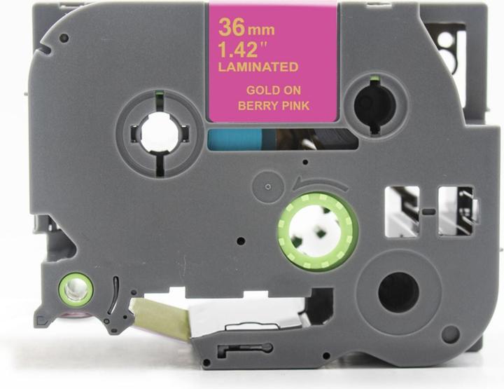 Actual product image Hermex Alternatives Etikettenband zu Brother TZe-MQP64 Beschriftungsband (3.60 cm, Gold, Multicoloured)