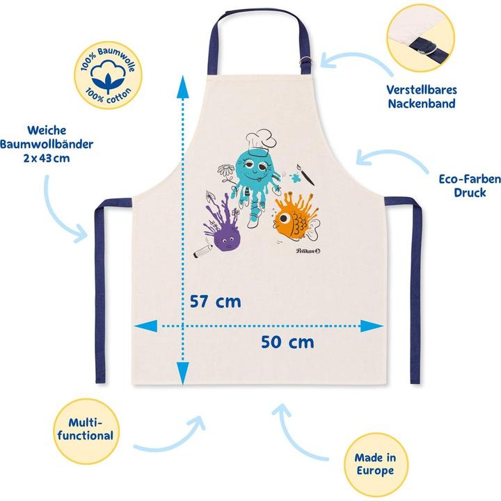 Actual product image Pelikan Children painting apron