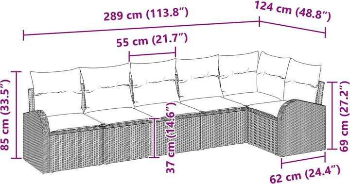 Produktbild vidaXL Garten-Sofa