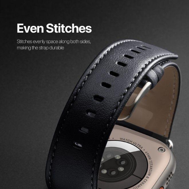 Actual product image Dux Ducis YS Series Genuine Leather Bracelet (41 mm, 40 mm, 38 mm, Genuine leather, Apple Watch Series 9, Apple Watch Series 8, Apple Watch Series 7, Apple Watch Series 6, Apple Watch Series 2, Apple Watch SE, Apple Watch Series 5, Apple Watch Series 4, Apple Watch Series 3, Apple Watch Series 1)