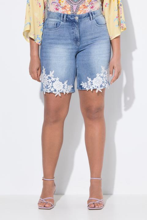Immagine prodotto Miamoda Jeans-Shorts, gerade, Spitze am Saum (60)