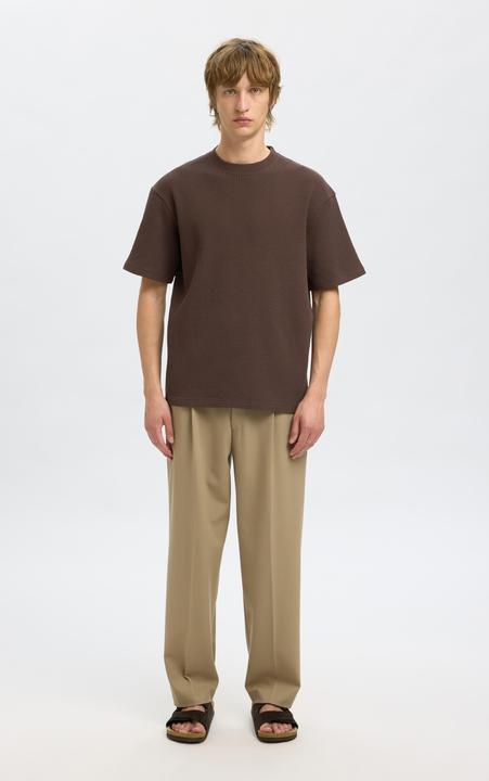 Actual product image Selected Relaxed Fit Waffelmuster T-Shirt (XL)