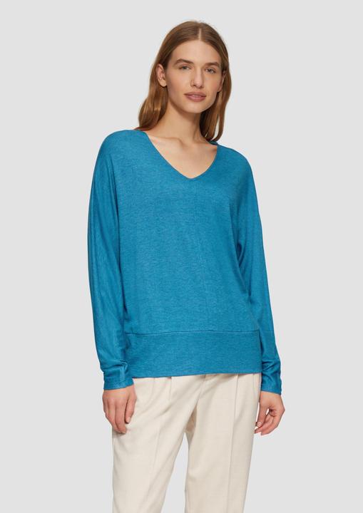 Immagine prodotto S.Oliver T-Shirt Langarmshirt mit Fledermausärmeln und breitem Bund (46)