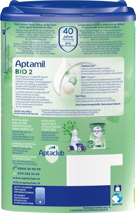 Produktbild Aptamil Bio 2 (800 g, ab 6 Monaten)