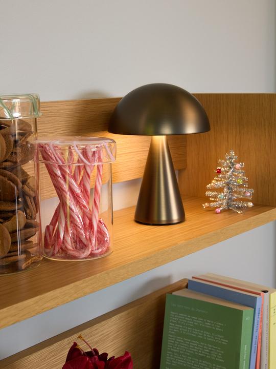 Produktbild Hübsch Mush Tragbare Lampe Brüniertes messing