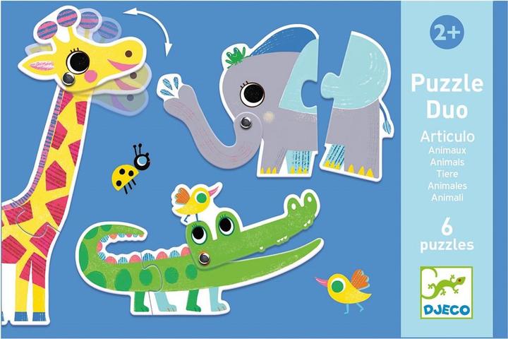 Immagine prodotto Djeco Puzzle Duo Wildtiere (2 pezzi)