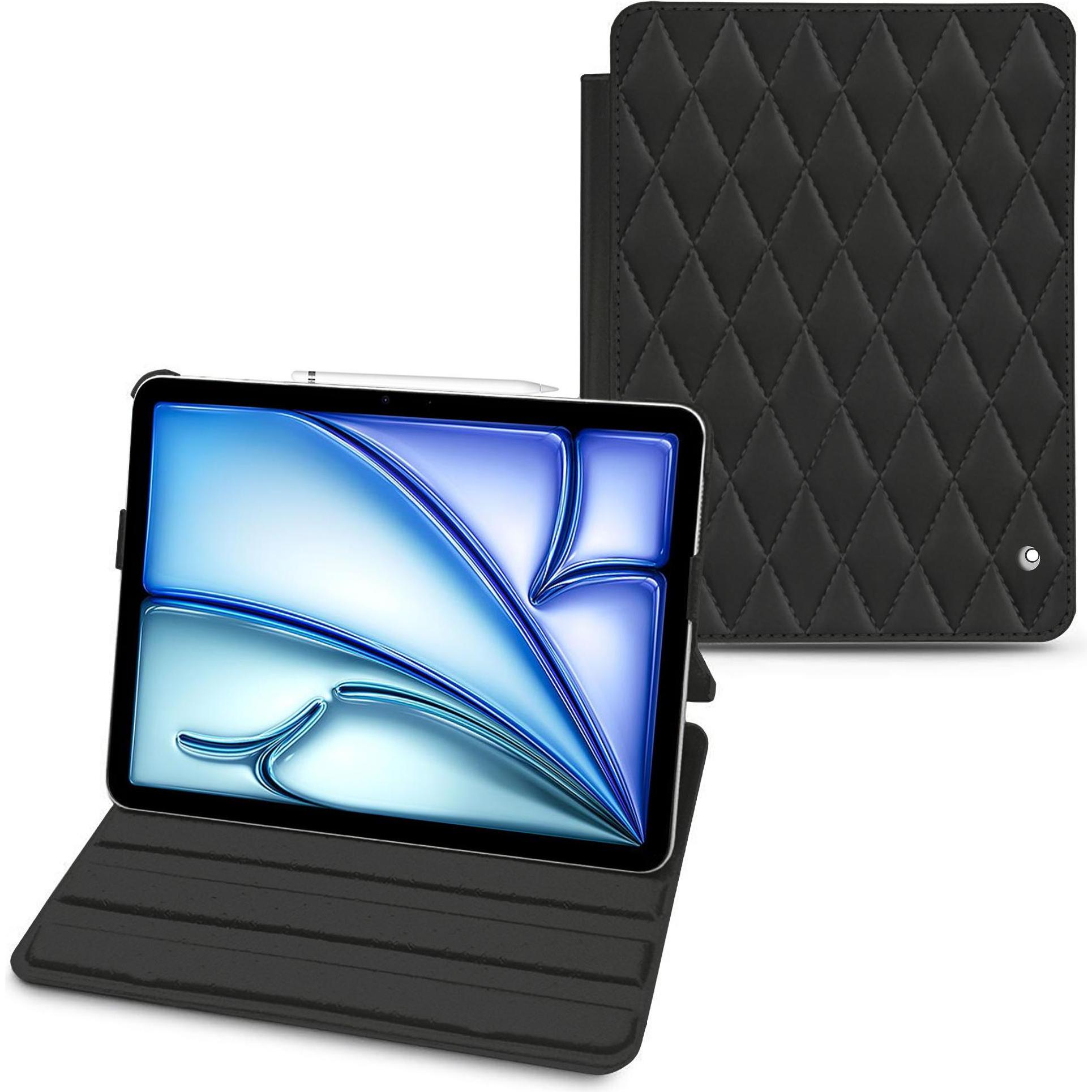 Thumbnail - Noreve Lederschutzhülle horizontal (iPad Air 2022 (5. Gen), iPad Air 2020 (4. Gen)), Tablet Hülle, Schwarz