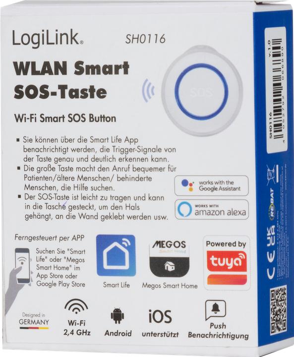 Actual product image LogiLink Smart Home Wi-Fi SOS Button