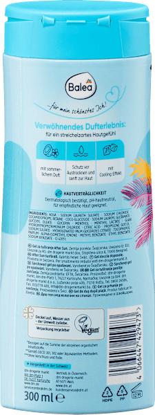 Nährwerte und Zutaten dm Balea After-Sun (300 ml)