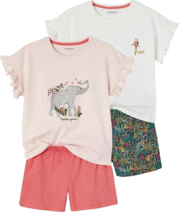 Actual product image Vertbaudet 2er-Pack kurze Mädchen Schlafanzüge (98, 104)