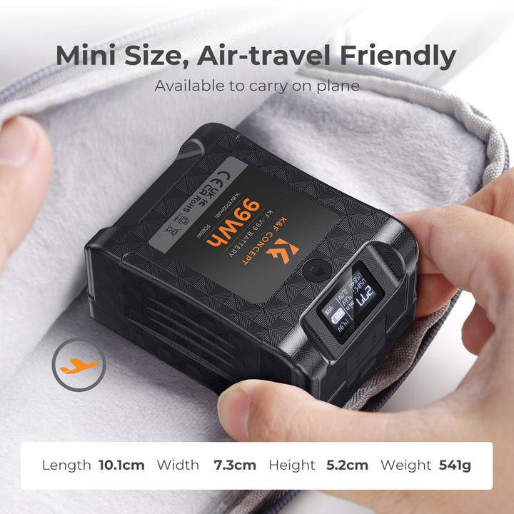 Image du produit K&F Concept Mini batterie V-Lock (Batterie de l'appareil photo)
