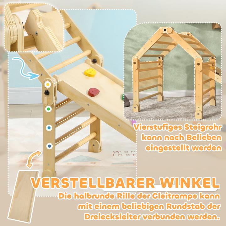 Produktbild Aiyaplay Klettergerüst Kiefernholz, Mehrschichtenplatte Mehrfarbig