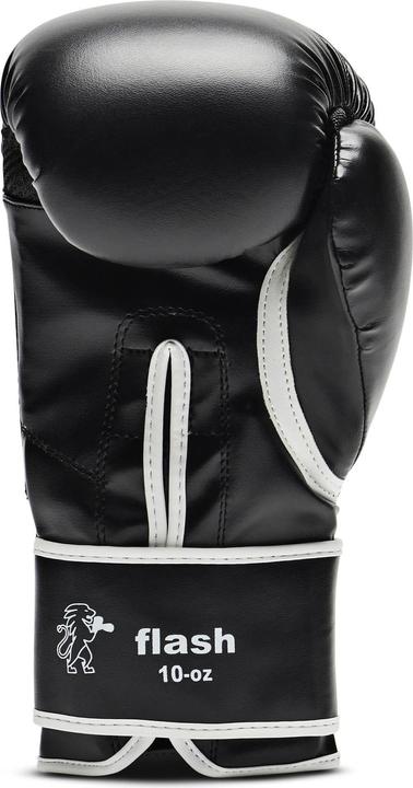 Produktbild Leone Boxhandschuhe Flash Schwarz GN083 (10 OZ)