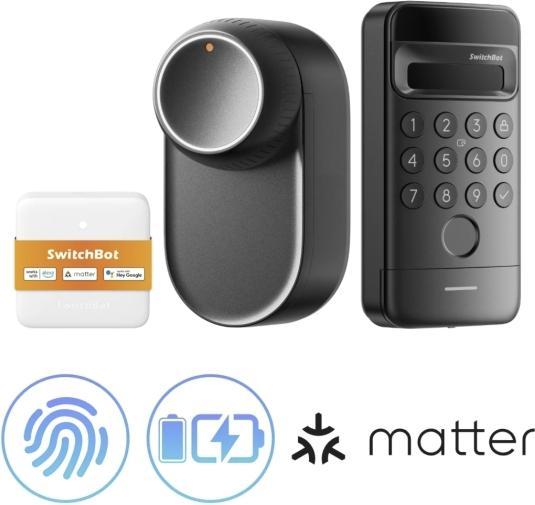 Actual product image SwitchBot Ultra 3-in-1 smart lock (Bluetooth, Face recognition, Fingerprint)