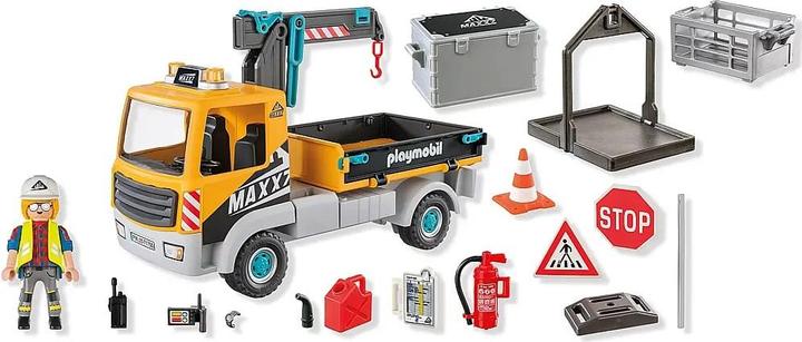 Produktbild Playmobil Baustellen-LKW mit Kran (71750, Playmobil Action Heroes)