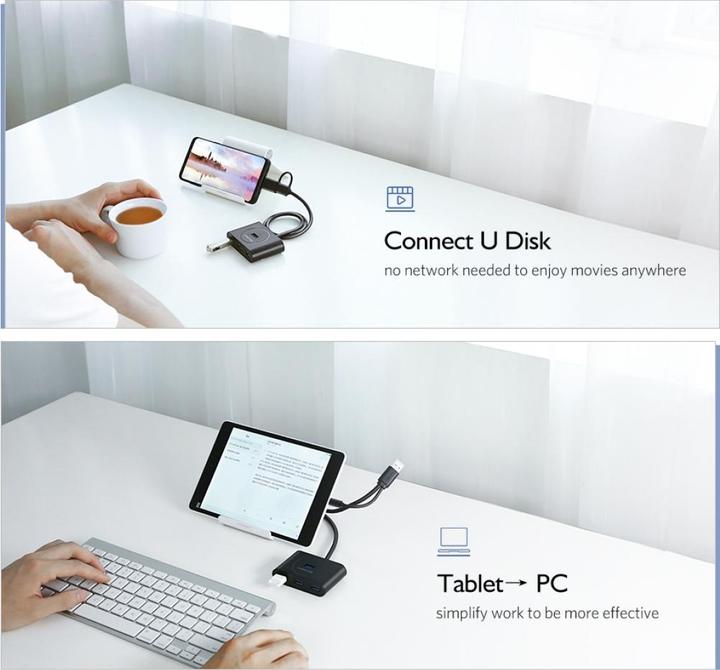 Immagine prodotto Ugreen Hub USB a 4 porte con 4 porte USB 3.0 (USB-A, 4 porte)