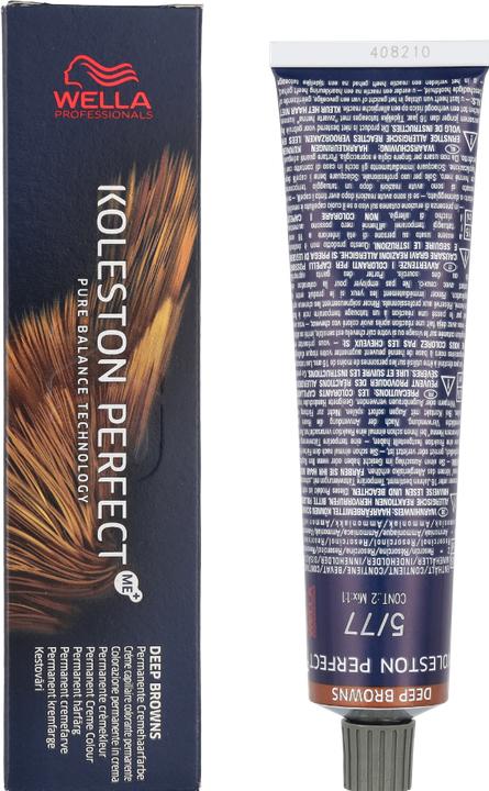 Actual product image Wella Koleston Deep Browns (5/77 light brown brown-intensive)