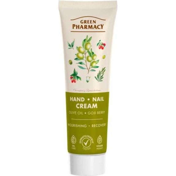 Schubiger, Crema mani, Green Pharmacy Hand- und Nagelcreme Olivenöl und Goji-Beere 100 ml (100 ml)