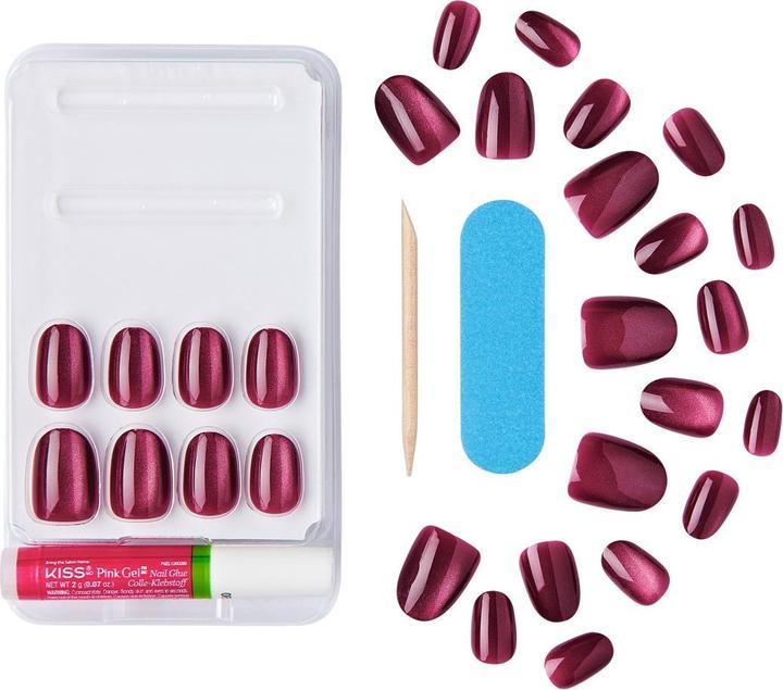 Actual product image KISS Gel Fantasy Magnetic Set Us Free 28 Pcs - Perfect For Stunning Gel Nails (Nail styling set)