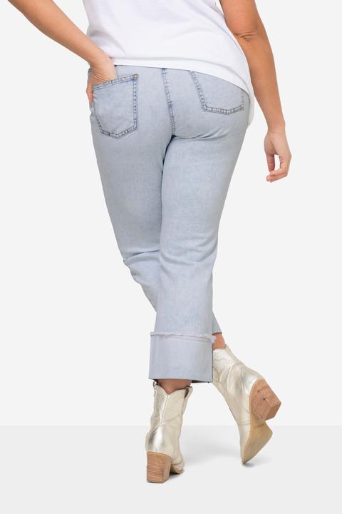 Produktbild Angel of Style Jeans, Smiley-Muster, Ziersteine, 5-Pocket, verkürzte Länge (46)