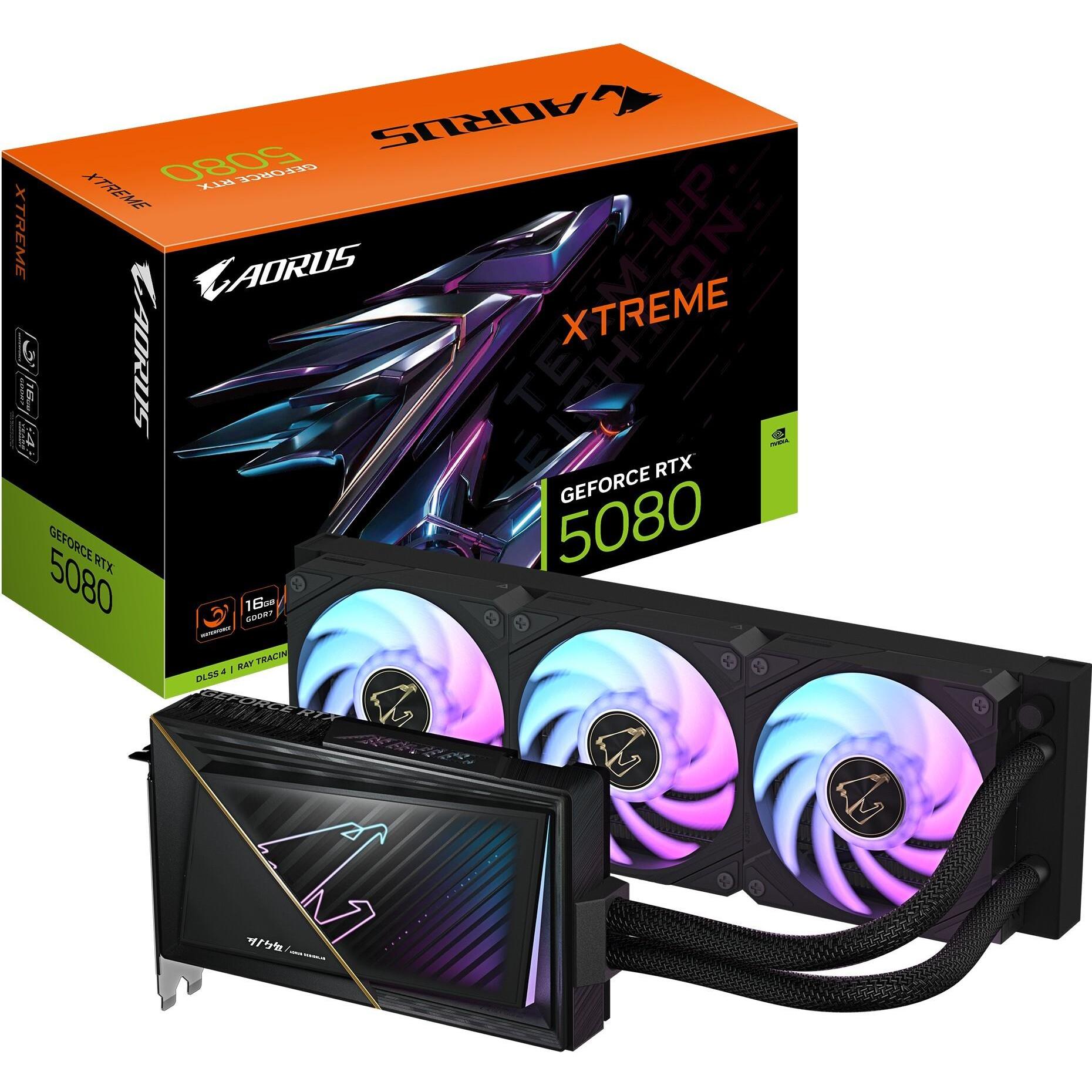 Gigabyte AORUS GeForce RTX 5080 Xtreme Waterforce (16 GB), Grafikkarte