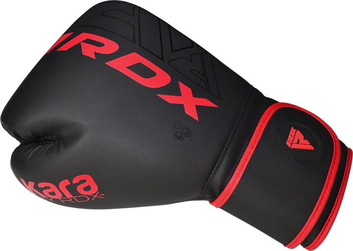 Actual product image Rdx Boxing Gloves F6 Matte Red (6 OZ, 10)