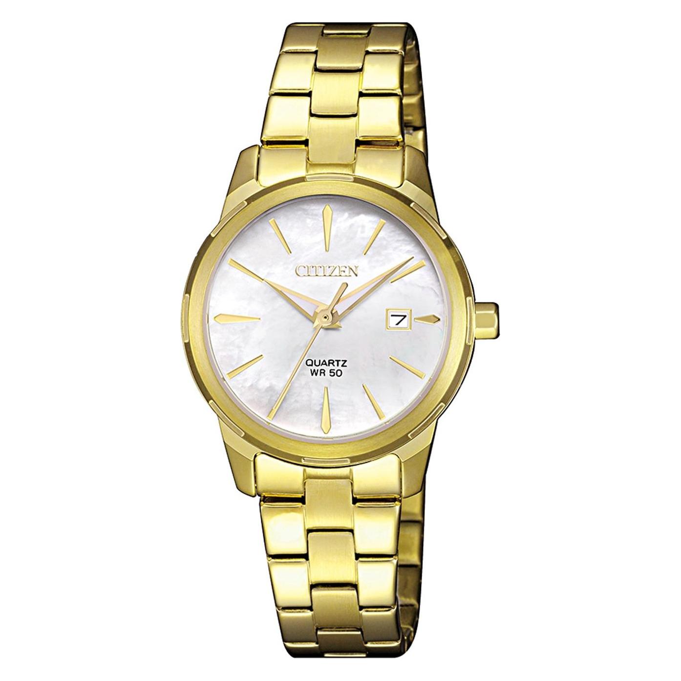 Citizen, Armbanduhr, Quartz Elegant EU6072-56D (L), Gold, (Analoguhr, 28 mm)