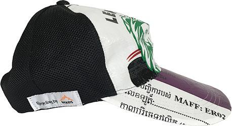 Actual product image Bekos Upcycling - Basecap from recycled rice bags Lion (One size)