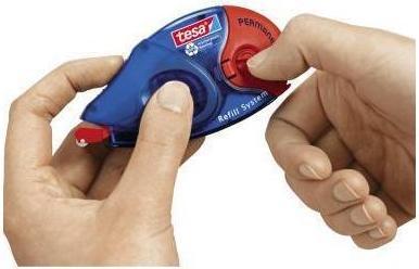 Actual product image tesa Adhesive roller permanent, refillable