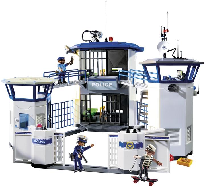 Immagine prodotto Playmobil Centro di comando della polizia internazionale con prigione (6872, Playmobil Città d'azione)