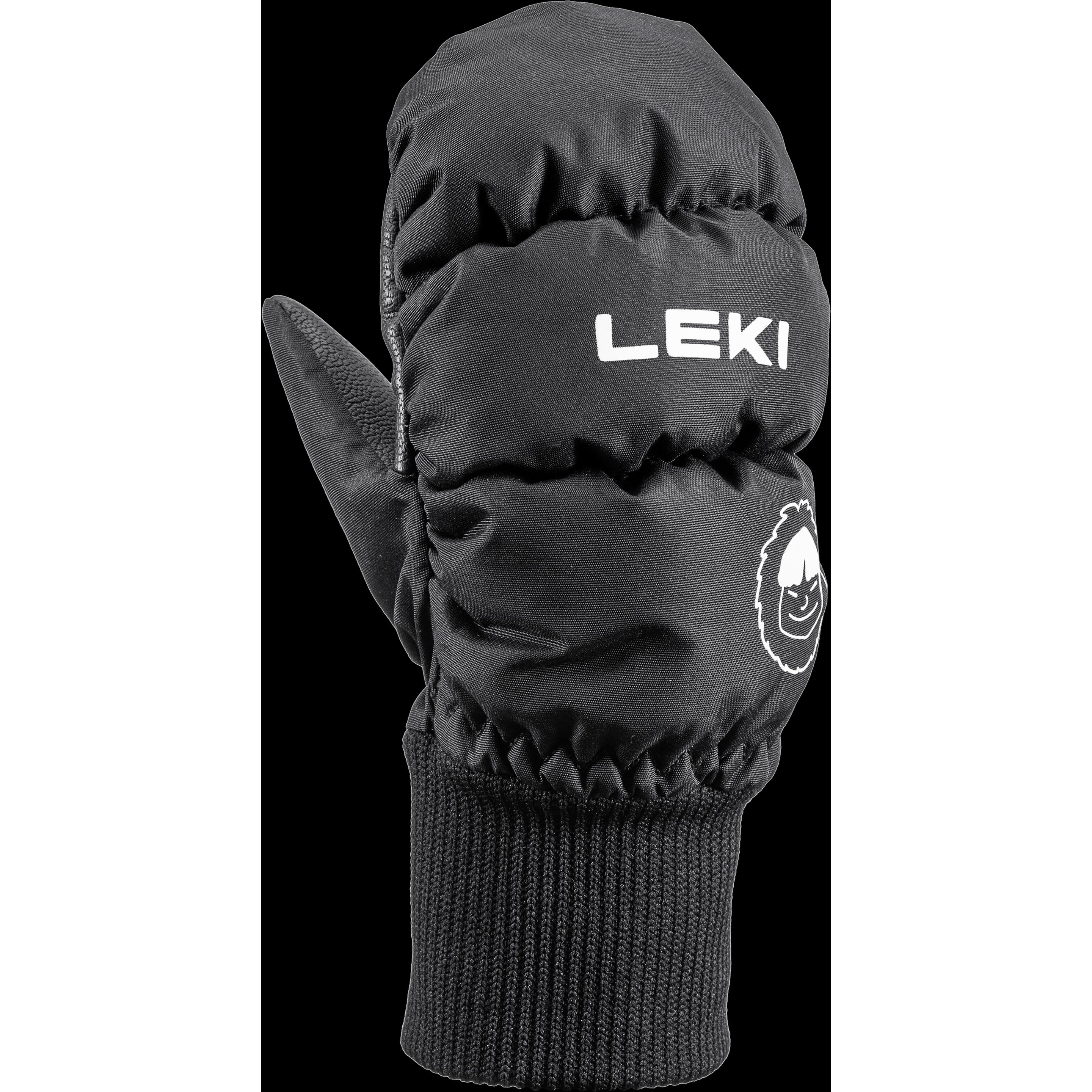 Leki, Unisex, Handschuhe, LE RĘK Little Eskimo Mitt Short bl 4.0, Schwarz, (L)