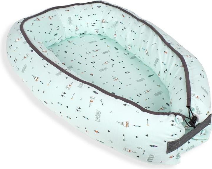 Actual product image Interbaby NEST CUSHION - 86X50 - JERSEY FABRIC - GREEN
