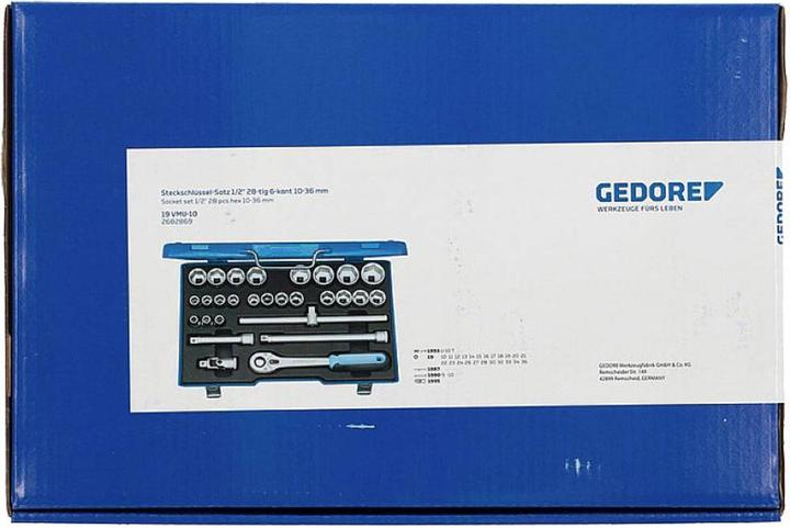Image du produit Gedore Jeu de clés à douille métrique (10 mm, 11 mm, 12 mm, 13 mm, 14 mm, 15 mm, 16 mm, 17 mm, 18 mm, 19 mm, 20 mm, 21 mm, 22 mm, 23 mm, 24 mm, 25 mm, 26 mm, 27 mm, 28 mm, 29 mm, 30 mm, 31 mm, 32 mm, 33 mm, 34 mm, 35 mm, 36 mm)