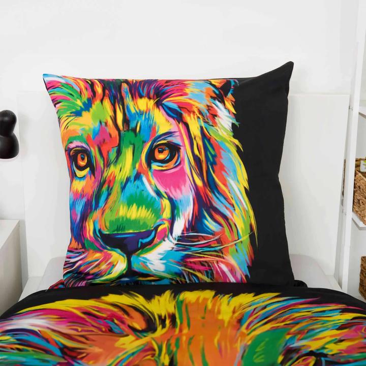 Image du produit Herding Bureau-Artistique "Lion" Parure de lit en satin