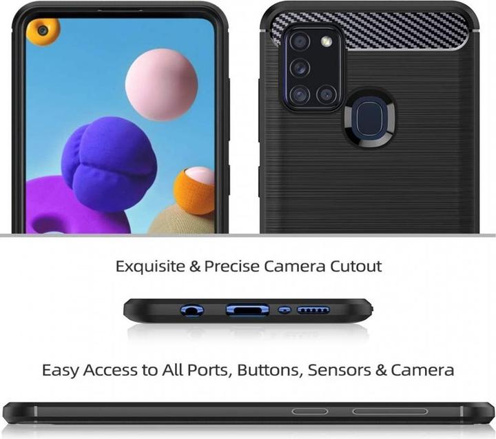 Image du produit Screenguard Samsung Galaxy A21s Housse Carbon Brushed Soft TPU (Samsung Galaxy A21s)