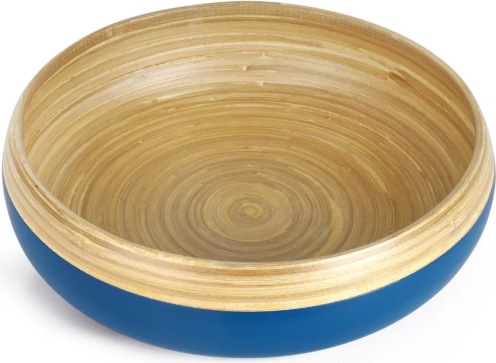 Produktbild Jungle Culture Obstschale aus Bambus - Bowle — extra grosse Dekoschalen als Herzstück für den Tisch (30 x 30 x 10 cm)