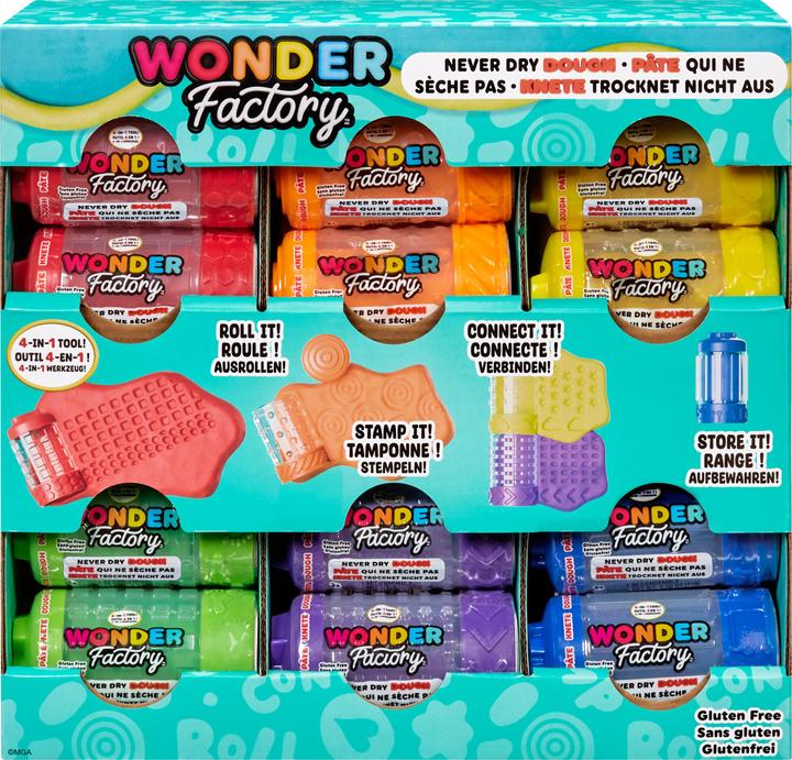 Actual product image MGA Wonder Factory Never Dry Dough Singles Asst in PDQ