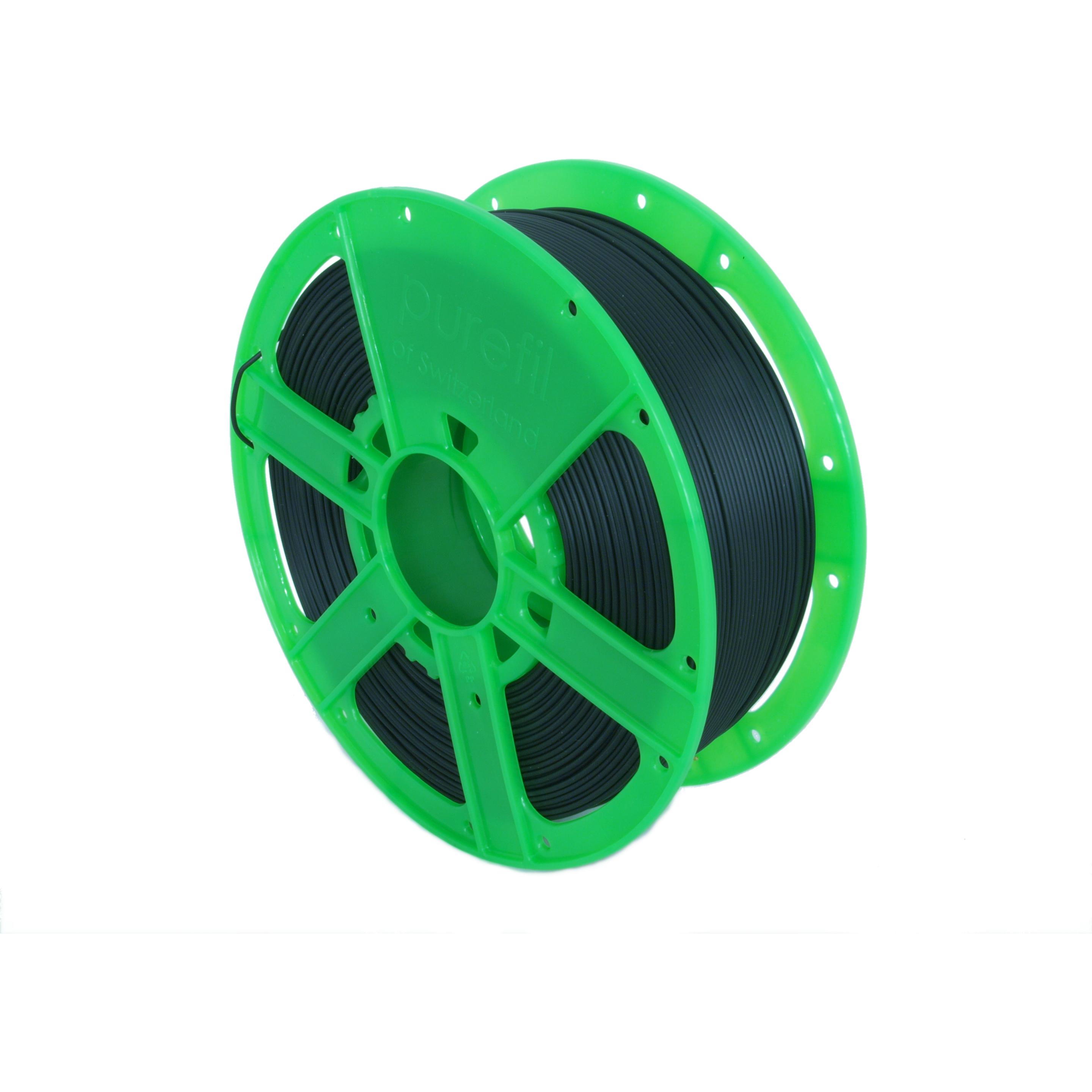 Purefil LW-PLA Filament (1.75 mm, 1000 g, Schwarz), 3D Filament, Schwarz